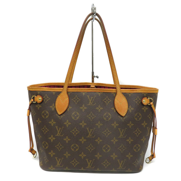Louis Vuitton Bag Neverfull Brown PM Pink Fuchsia Tote - Picture 1 of 16
